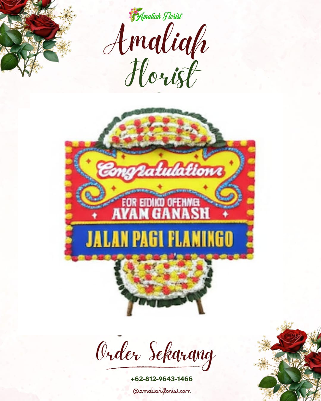 Sewa Papan Bunga Asem Rowo